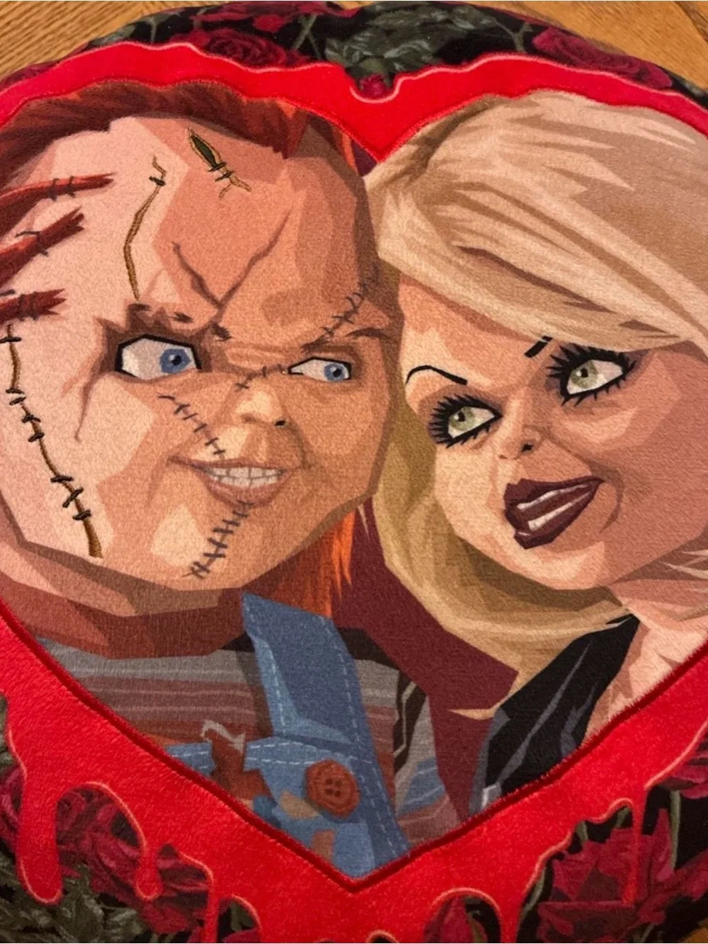 Chucky & Tiff Forever Horror Accent Pillow